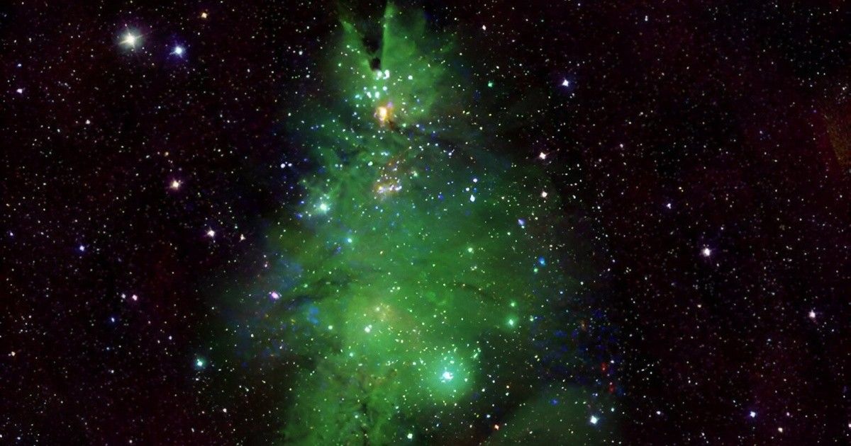 "Cúmulo del Árbol de Navidad" la NASA sorprende con una imagen cósmica muy especial