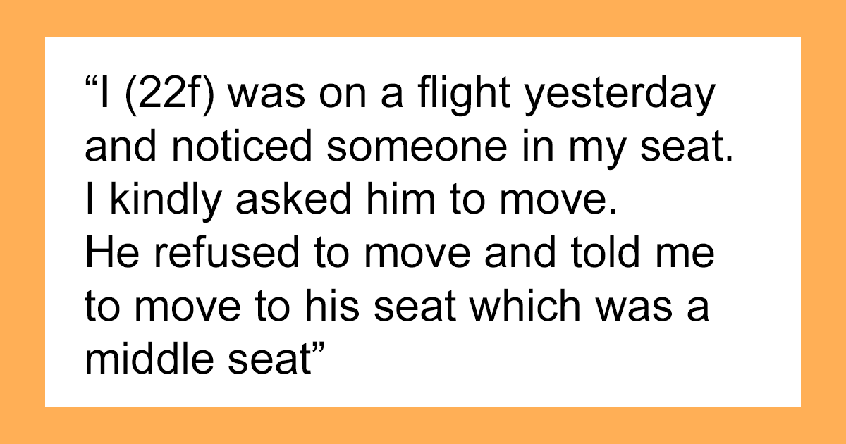 Una mujer se niega a cambiar de asiento con un hombre para que él pueda sentarse con su familia, una azafata interviene