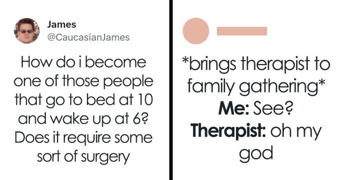 Aquí hay una página de Instagram dedicada a memes que se beneficiarían de la consulta de un terapeuta (50 memes nuevos)