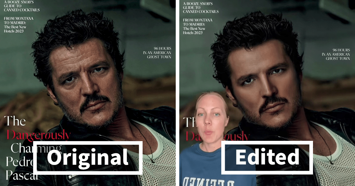 Experto en Photoshop edita a los hombres de la misma manera que editan a las mujeres y la diferencia es enorme