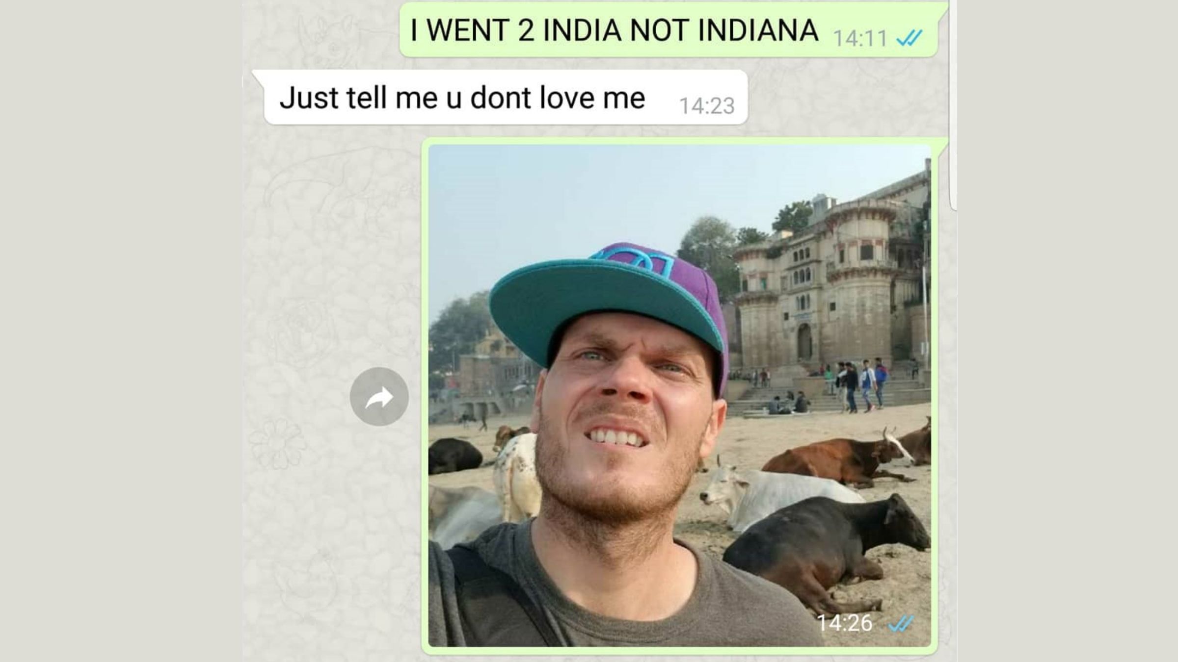 Fui a la India, no a Indiana