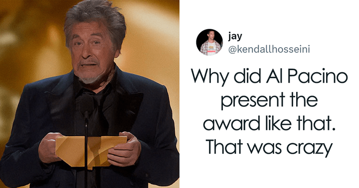 El momento más incómodo de los Oscar 2024 cuando Al Pacino se salta la lectura de las nominadas a mejor película