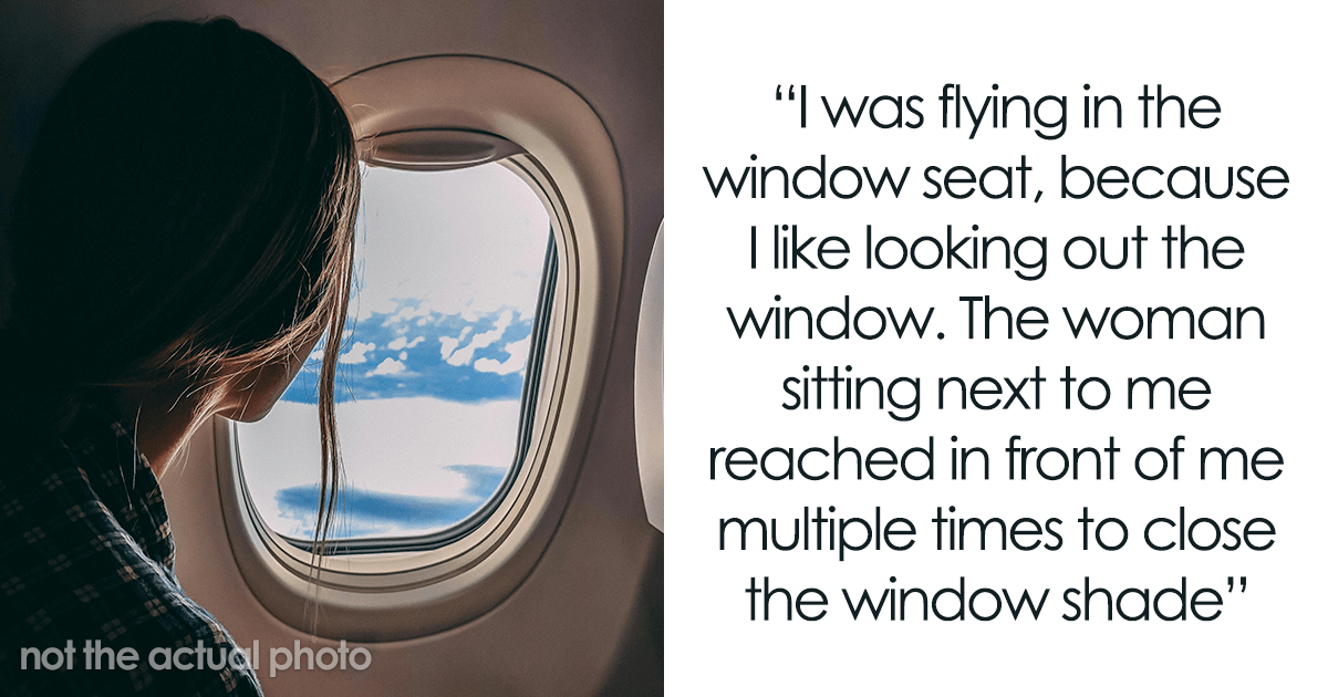 Mujer que viaja en el asiento del pasillo cree que tiene derecho a una ventana, pero se demuestra que está equivocada con una pequeña venganza
