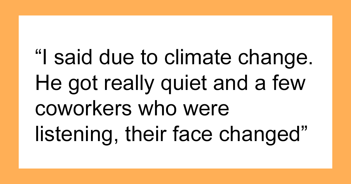 Un empleado menciona el cambio climático a un compañero de trabajo y es enviado a Recursos Humanos para una “capacitación en sensibilidad política”