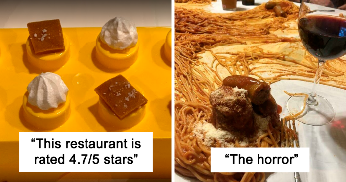 50 peores formas en que a la gente le sirvieron la comida en los restaurantes