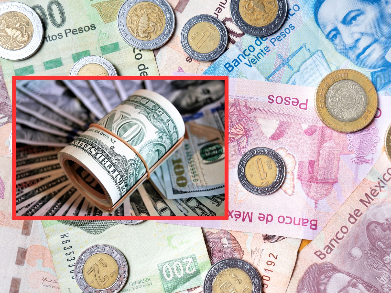 El peso mexicano le gana al dólar al inicio de esta jornada. ¿En cuánto se cotiza el dólar hoy en los principales bancos de México? | Crédito: Canva