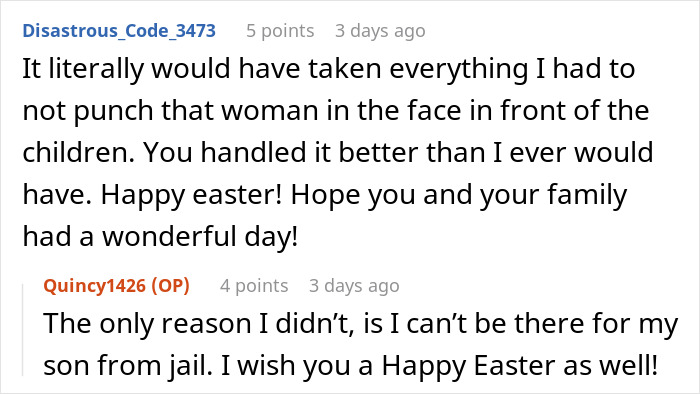 Conversación de Reddit sobre el manejo del conflicto durante la Pascua que involucra a una nieta autista.