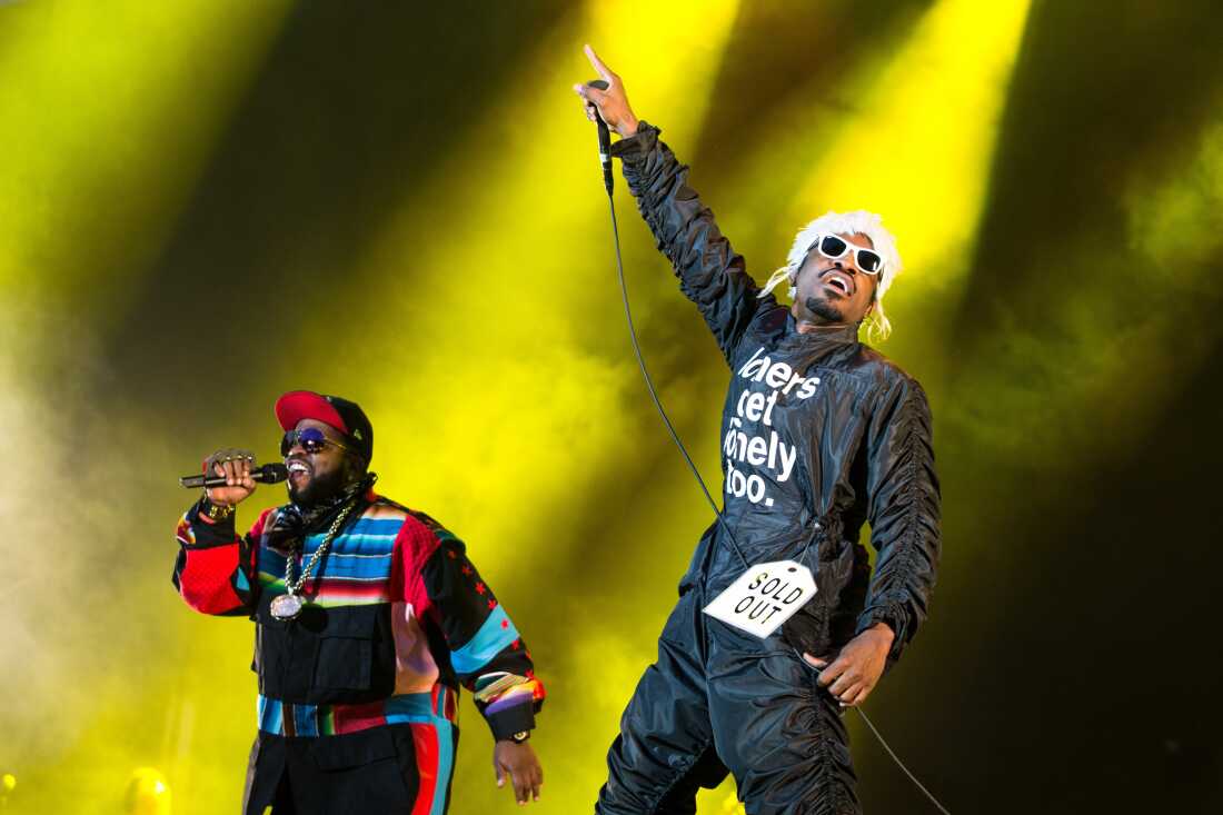 Outkast, el dúo de hip-hop de Atlanta que fue una fuerza importante para llamar la atención sobre el rap del sur a mediados de la década de 1990 (visto aquí actuando en Oslo In, se incluirá en la clase 2025 del Salón de la Fama del Rock & Roll.
