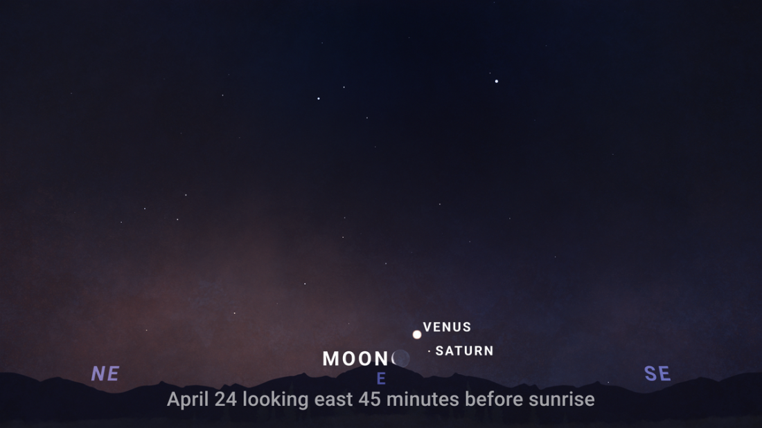 Mercurio, Venus y Saturno serán visibles en el cielo previo al viernes por la mañana del viernes.