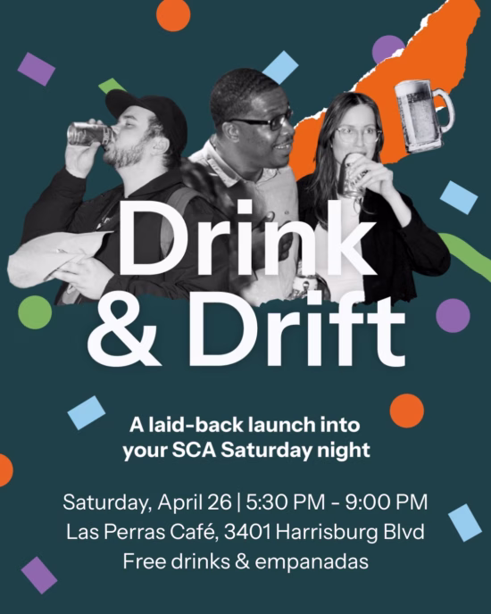 Cartel para bebidas y eventos de draft, organizado por Algrano, Mountain Harvest y Sancoffee en Houston