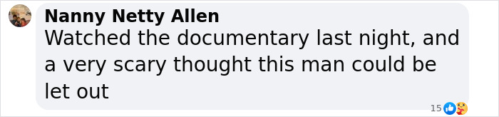 Comentario de Nanny Netty Allen reaccionando a Madeleine McCann Case Development, expresando preocupación por la liberación de sospechosos.