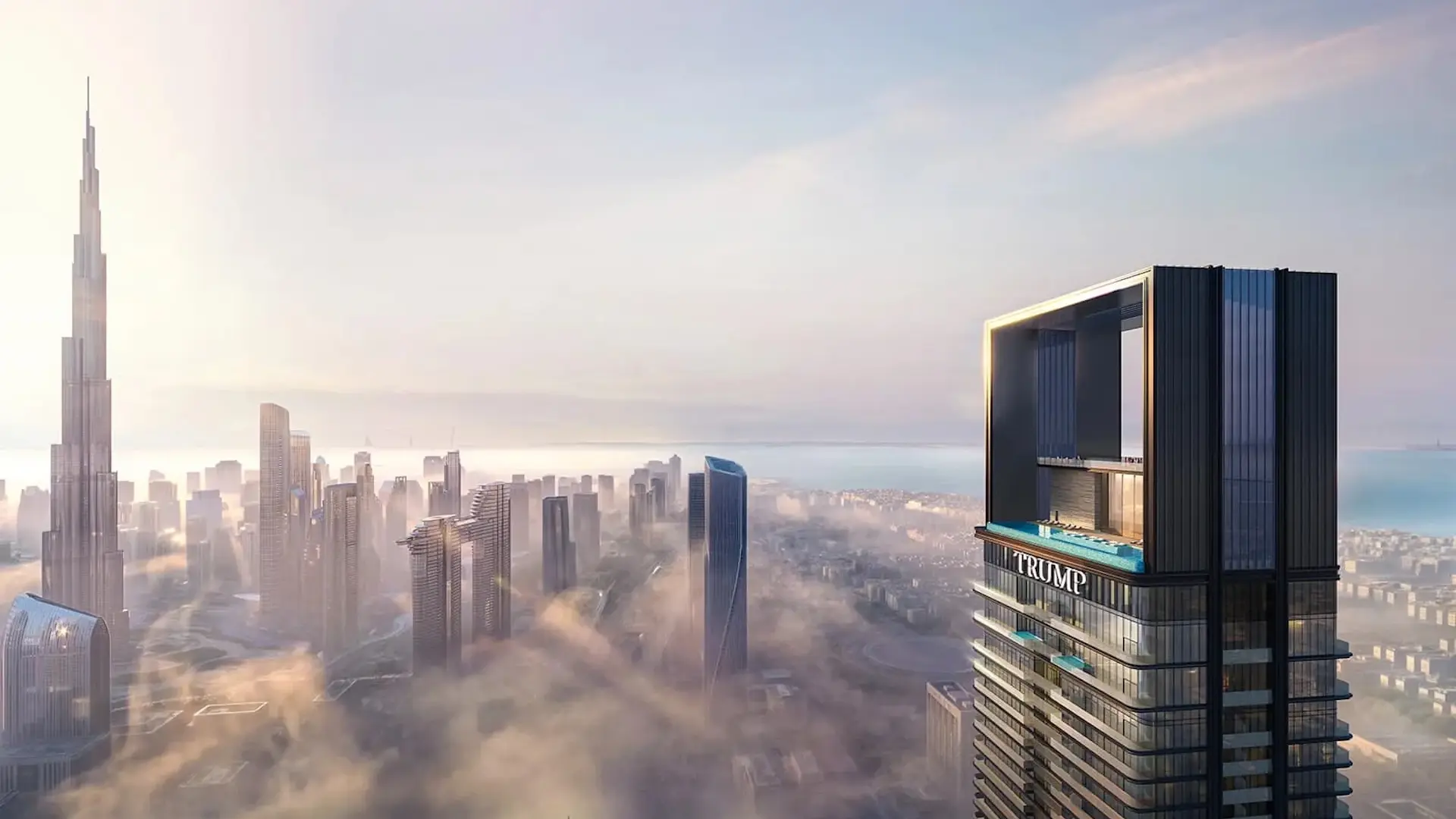 Así será el hotel Trump Dubái, con la piscina más alta del mundo