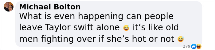 Comentario de Michael Bolton criticando a la gente que lucha por la aparición de Taylor Swift en medio de la controversia de la vergüenza del cuerpo de Elon Musk.