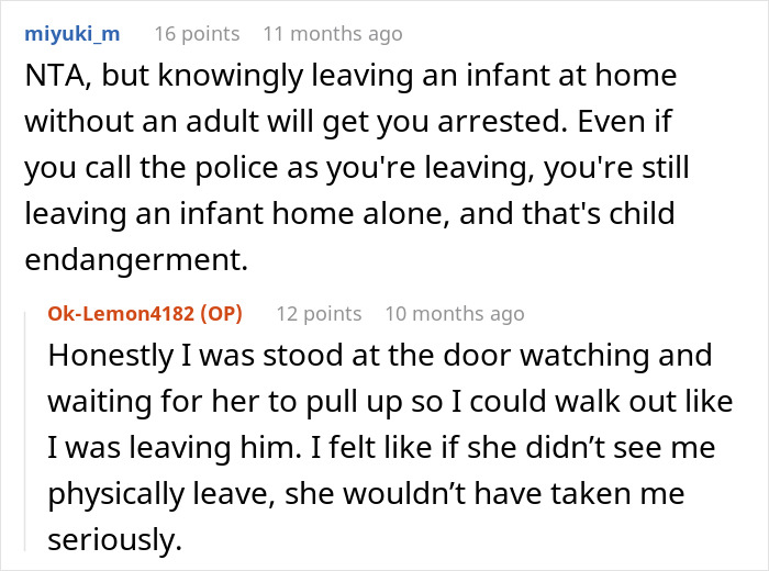 Comentarios discutiendo la crianza irresponsable y las amenazas policiales relacionadas con dejar a un hogar solo en casa, causando drama familiar.