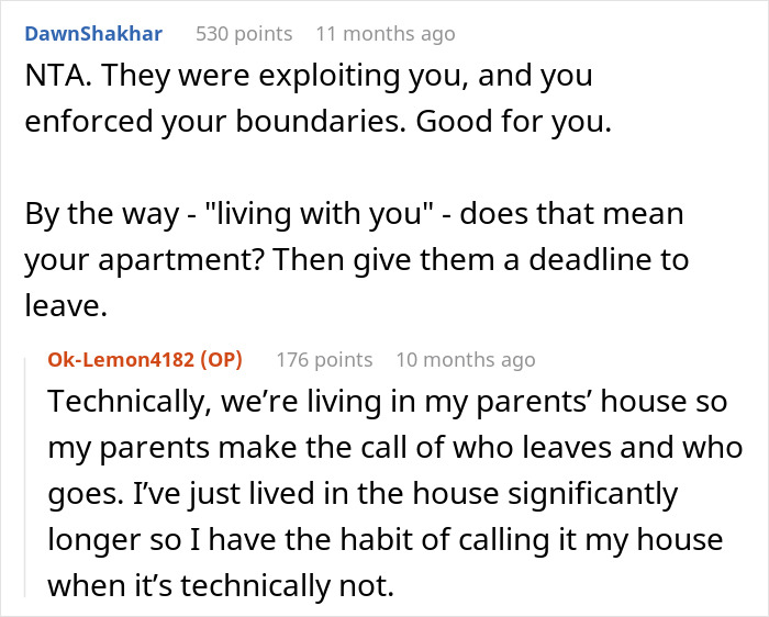 Conversación de texto sobre los límites y los arreglos de vivienda en medio del drama familiar que involucra las irresponsables amenazas de crianza y amenazas policiales de SIL.