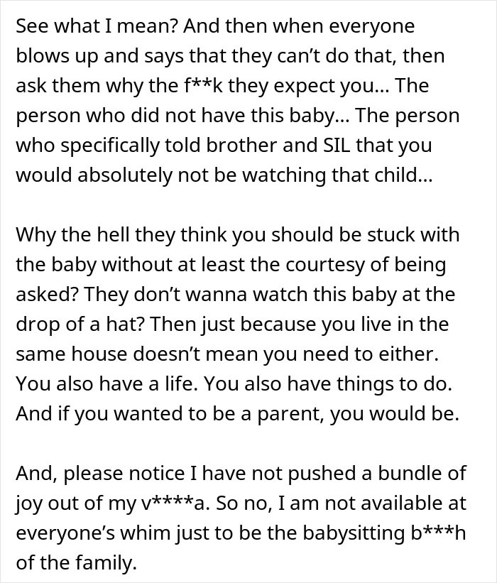 Extracto de texto que discute la crianza irresponsable de SIL que causa conflictos familiares y amenazas policiales sobre cuestiones de cuidado infantil.