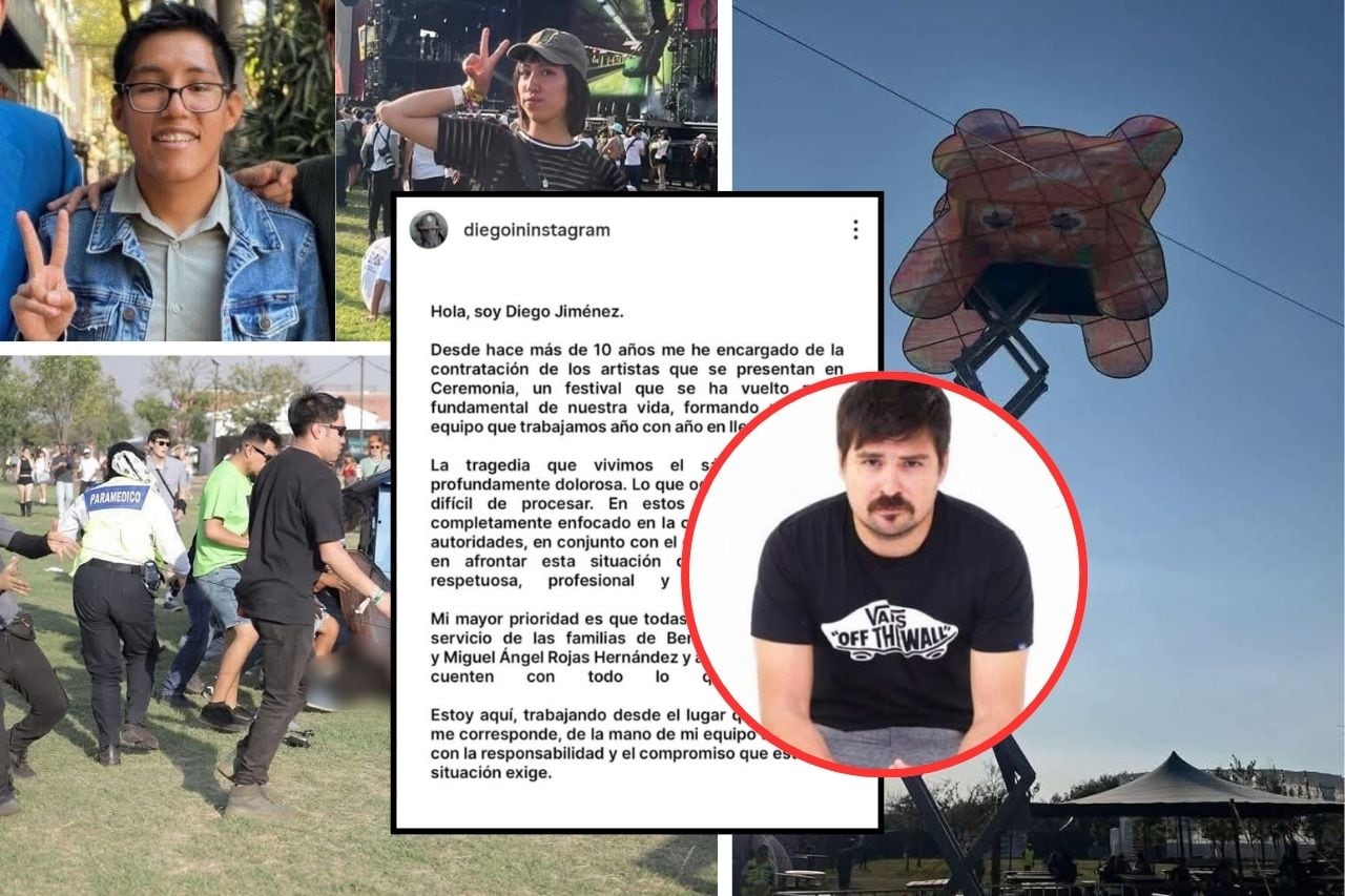 Reaparece Diego Jiménez Labora, fundador de Axe Ceremonia, con mensaje de condolencias y compromiso de trabajar con las autoridades. | Crédito: captura en X