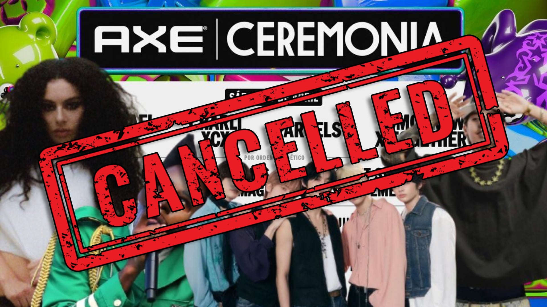 Los organizadores de AXE Ceremonia decidieron suspender las actividades del festival. FOTO: Especial
