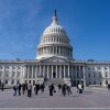 Esta foto muestra la cúpula del Capitolio de EE. UU. En Washington, DC