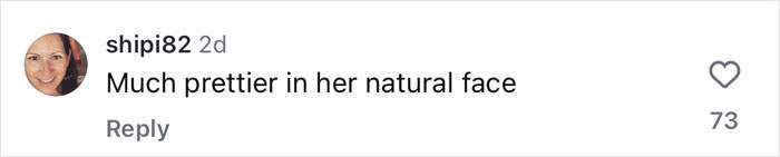 Comentario del usuario en las redes sociales alabando el aspecto natural de Kim Kardashian en medio de las discusiones de cirugía plástica.
