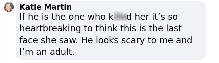 Captura de pantalla de un comentario de Facebook discutiendo la naturaleza desgarradora y aterradora del caso Madeleine McCann.