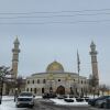El exterior del Centro Islámico de América en Dearborn, Michigan, la mezquita más grande de América del Norte y un lugar de reunión para la comunidad mayoritaria-musulmana.