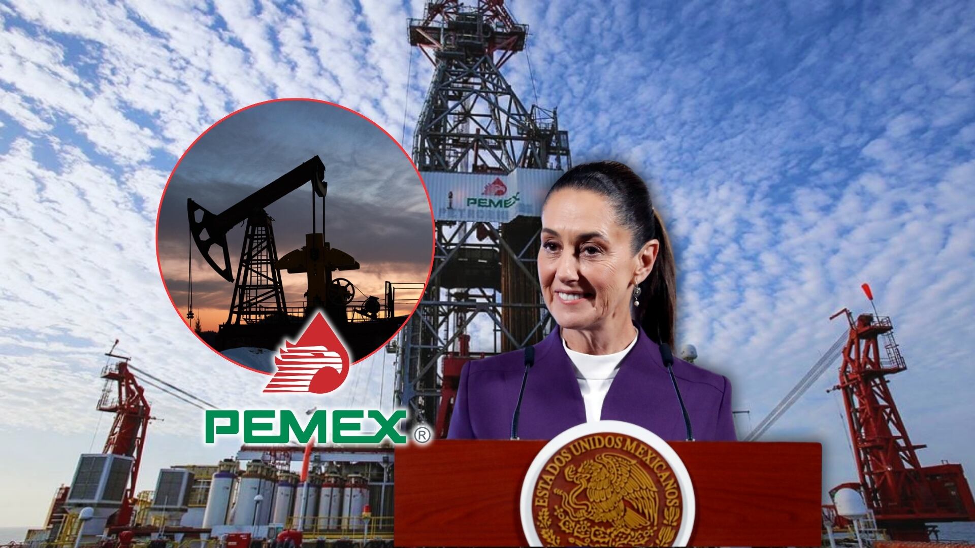 Pemex reabrirá pozos petroleros cerrados con la intención de frenar la caída de producción. Foto: Especial (Reuters/Presidencia de México/Pemex)