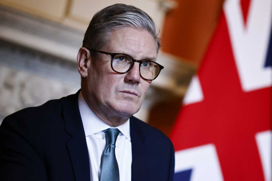 El primer ministro británico Keir Starmer en 10 Downing Street en Londres.