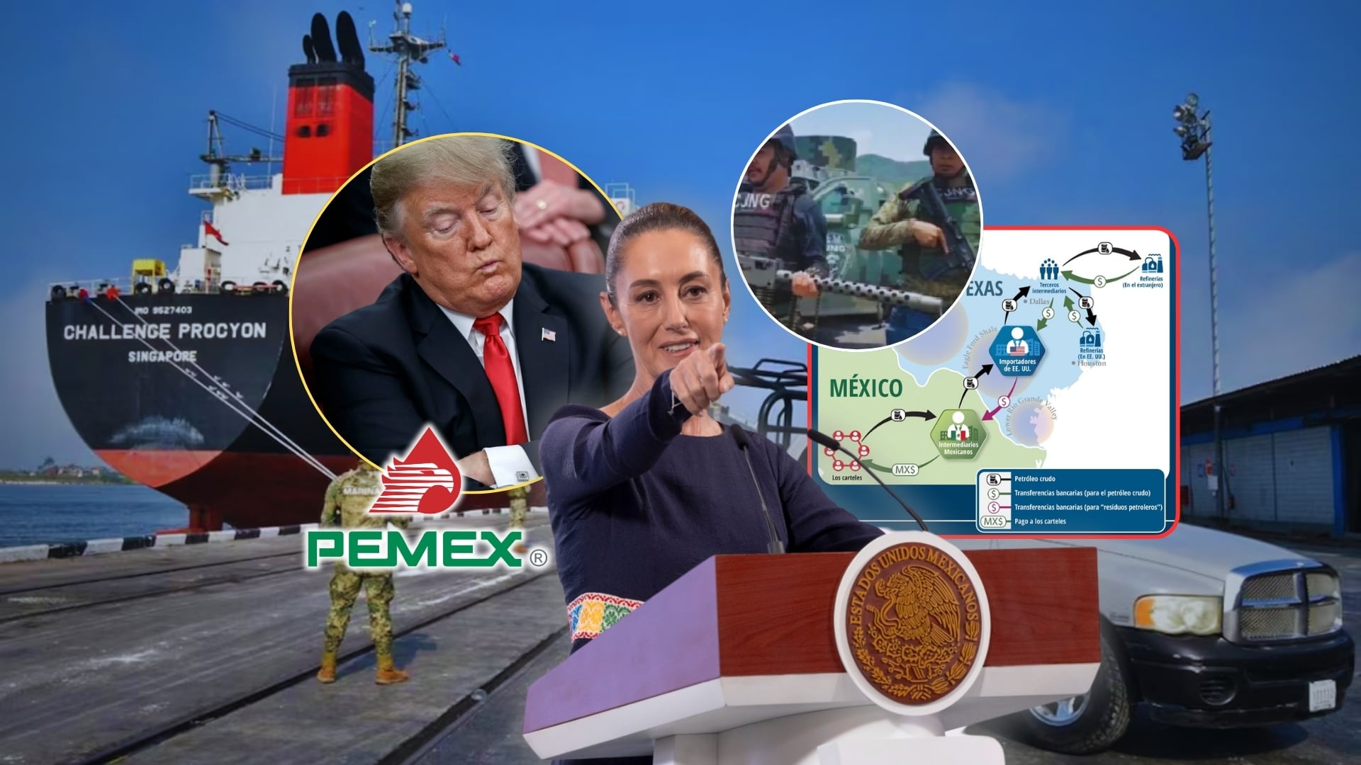 Estados Unidos revela ruta del huachicol que va de México a Texas y África. Foto: Especial