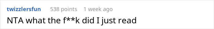 Captura de pantalla de un comentario de Reddit que reacciona al exponer la falsa historia del cáncer de la hermana con incredulidad y conmoción.