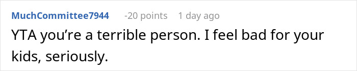 Reddit Comment criticando a una mujer por no advertir a su ex sobre su pasaporte que se revoca, dejándolo varado en el aeropuerto.