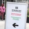 La gente espera en el ejemplo antes de ser llevado a un edificio del centro de Chicago donde preside un tribunal de inmigración en noviembre de 2024 en Chicago.