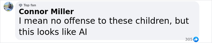 Comentario de Connor Miller cuestionando el nuevo elenco para Harry Hermione y Ron en la próxima serie de Harry Potter que se ve como AI.