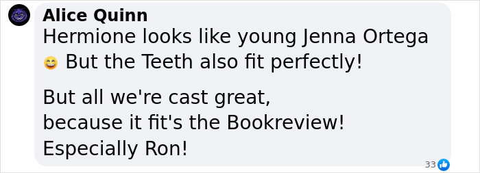 Comentario discutiendo un nuevo elenco para Harry, Hermione y Ron en la próxima serie de Harry Potter que provocó reacciones en línea mixtas.