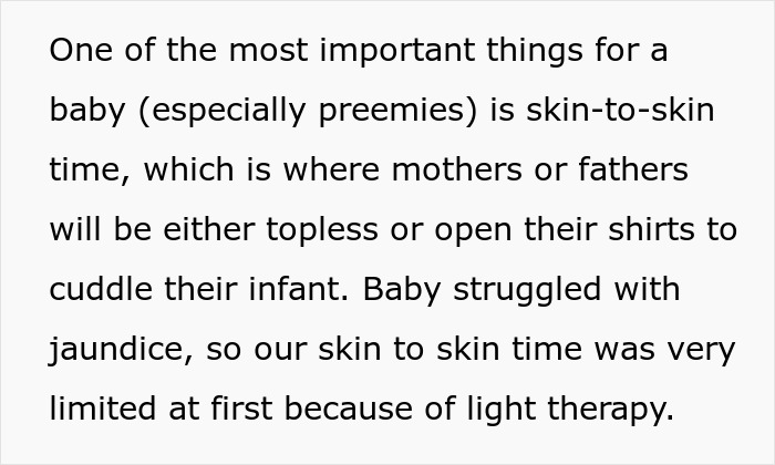 Nueva madre practicando el tiempo de piel a piel con un bebé prematuro en la UCIN, manejando desafíos con humor y cumplimiento malicioso.