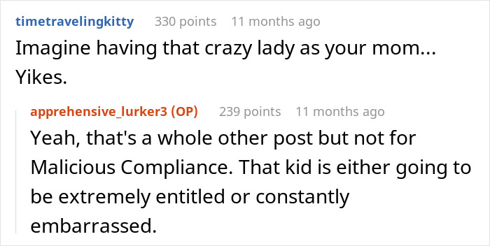 Reddit comenta discutiendo el hilarante cumplimiento malicioso de una nueva madre con una situación de vecino de UCIN.