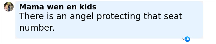Cuadro de comentarios con texto "Hay un ángel que protege ese número de asiento," Referencia al actor tailandés y Air India Crash Survivor Connection.