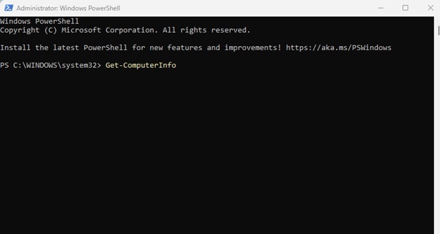 Get-Computerinfo