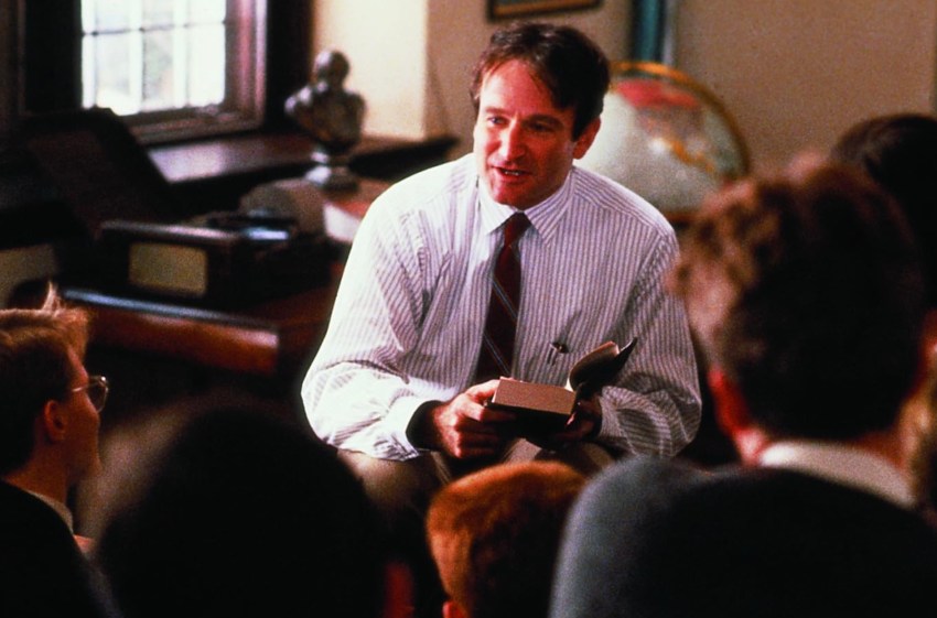 Robin Williams en Dead Poets Society (1989)