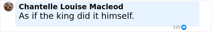Comentario de Chantelle Louise MacLeod discutiendo una declaración sobre el rey, relacionado con el debate aborigen y el debate del rey Charles.