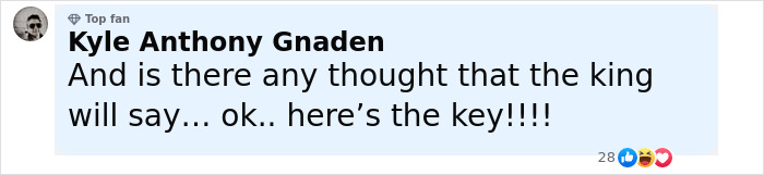 Comente de Kyle Anthony Gnaden discutiendo al rey y una clave, relacionada con el artista aborigen y el debate del Palacio de Buckingham.