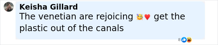 Comentario de Keisha Gillard sobre el Venetian, haciendo referencia a la celebridad de quiebra que se atribuye después de la fiesta de fin de semana.