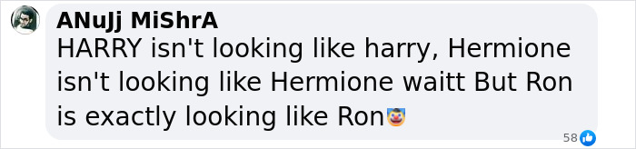 Comente criticando el nuevo elenco para Harry, Hermione y Ron en la próxima serie de Harry Potter que excede las reacciones mixtas de Internet.