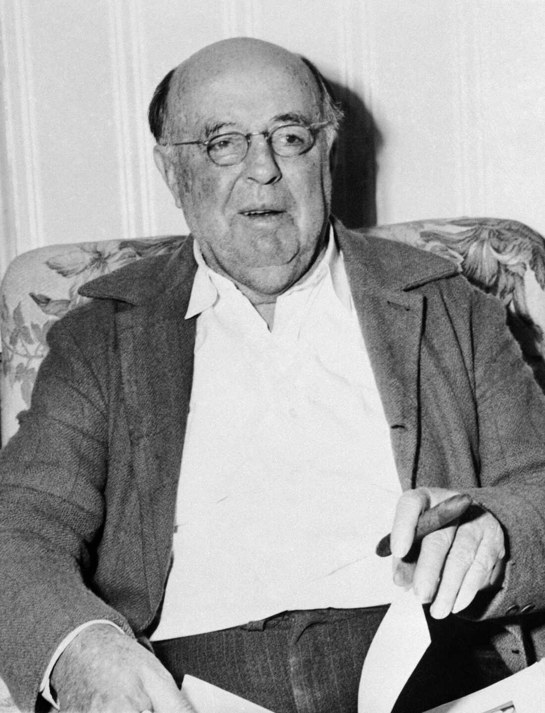 John Lomax, famoso coleccionista de canciones populares estadounidenses.