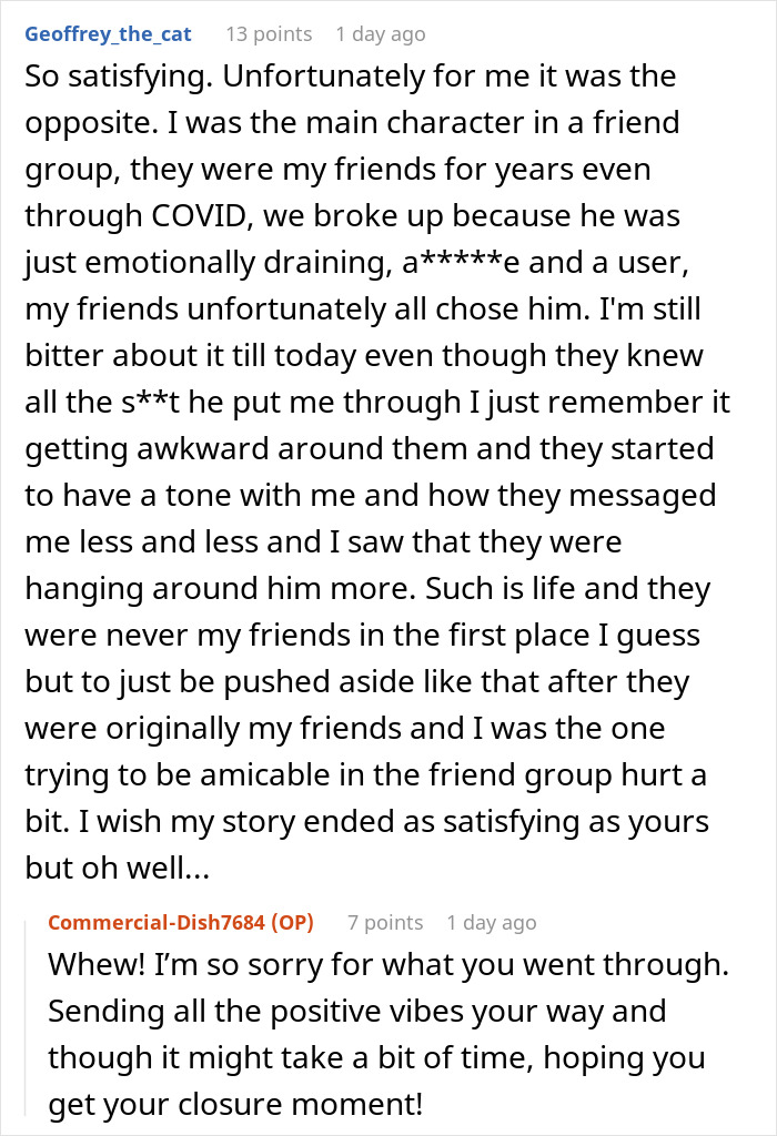 El usuario de Reddit comparte la experiencia de ser fantasma por un amigo después del divorcio y buscar referencia de trabajo años después.