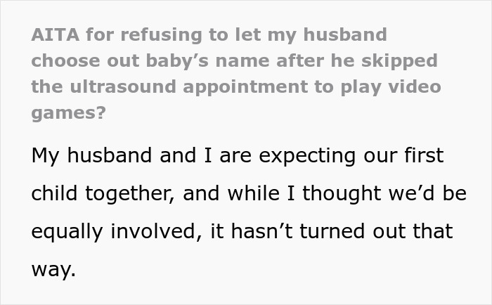 Extracto de texto sobre un esposo que elige videojuegos sobre las visitas de los médicos con su esposa embarazada, causando su frustración.