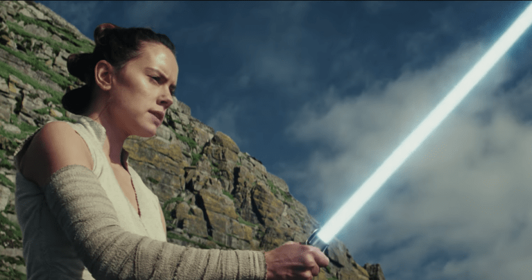 el último sable de luz jedi