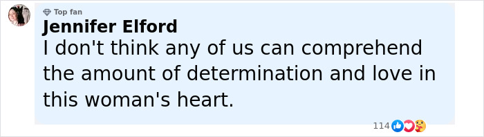 Comentario de Jennifer Elford reflexionando sobre la determinación y el amor en el corazón de una mujer después de que el grupo de apoyo rompe el silencio.