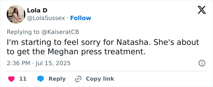 Tweet de la ex asistente de Kate Middleton que hace referencia sutilmente a Meghan Markle y el tratamiento de medios antes de renunciar.