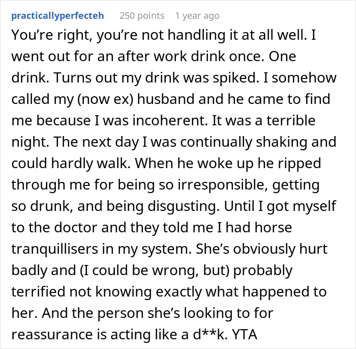 Comentario discutiendo a un hombre que lo pierde después de que la prometida se emborracha y se lesione, lo que lleva a planes de ruptura y conflictos.